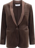 Brown Cotton Blazer 1