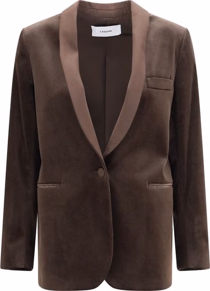Brown Cotton Blazer