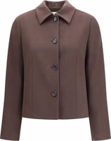 Brown Wool Oves Aries Full-Length Jacket 1