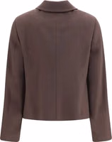 Brown Wool Oves Aries Full-Length Jacket 2