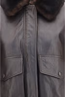 Brown Calf Leather Bos Taurus Bomber 3