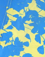 Blue Yellow Floral Boxer Shorts Beachwear Swimwear 1