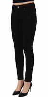 Black Cotton Stretch Skinny Denim Jeans 3