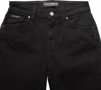 Black Cotton Stretch Skinny Denim Jeans 5