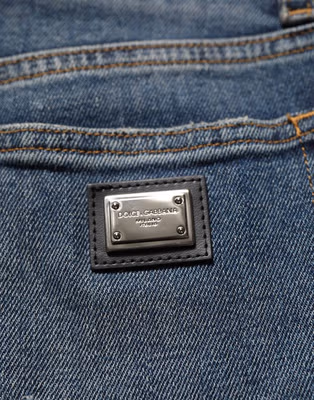 Blue Cotton Stretch Skinny Denim Trouser Jeans