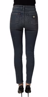 Blue Cotton Stretch Skinny Denim Trouser Jeans 4