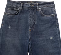 Blue Cotton Stretch Skinny Denim Trouser Jeans 5