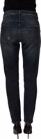 Blue Cotton Stretch Skinny Denim Jeans 4