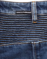 Dark Blue Cotton Stretch Skinny Denim Jeans 1