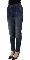 Dark Blue Cotton Stretch Skinny Denim Jeans 3