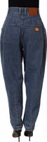 Dark Blue Cotton Stretch Tapered Denim Jeans 3