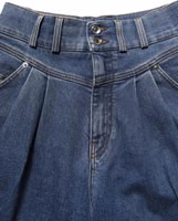 Dark Blue Cotton Stretch Tapered Denim Jeans 4
