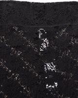 Black High Waist Sheer Floral Lace Shorts 1