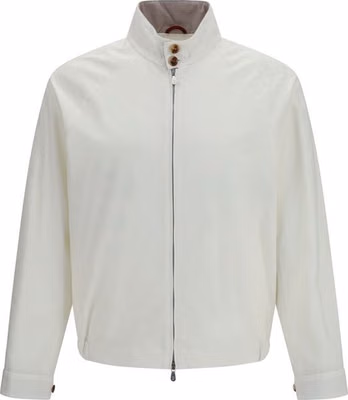 White Cotton Full-Length Jacket