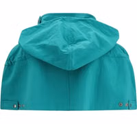 Blue Nylon Coat 2