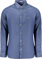 Blue Cotton Men's Shirt 1