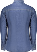 Blue Cotton Men's Shirt 2