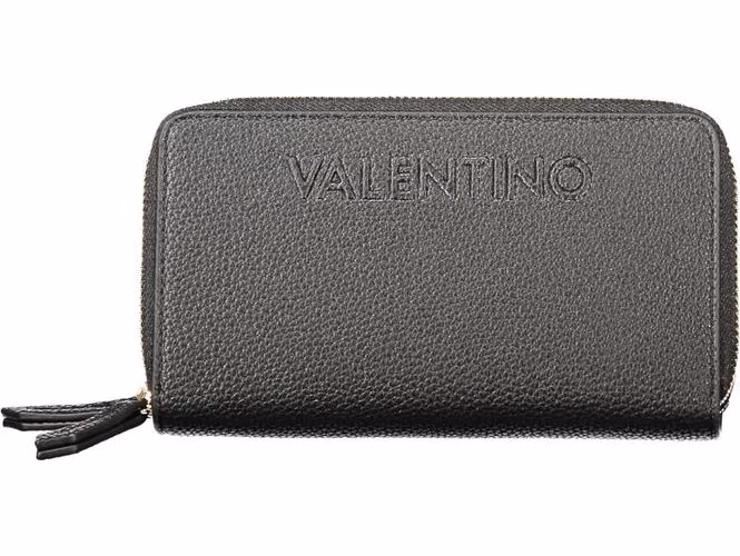 Black Polyurethane Women's Wallet