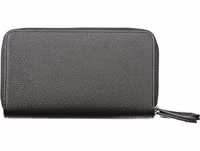 Black Polyurethane Women's Wallet 2