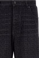 Black Cotton Straight-Leg Jeans 3