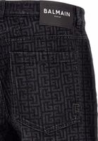 Black Cotton Straight-Leg Jeans 4