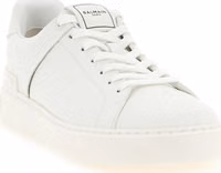White Calfskin Low Top Sneakers 2