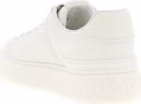 White Calfskin Low Top Sneakers 3