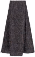 Blue Viscose Midi Skirt 1