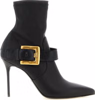 Black Lamb Leather Ankle Boots 1