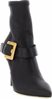 Black Lamb Leather Ankle Boots 2