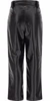 Black Polyester Cropped Pants 2