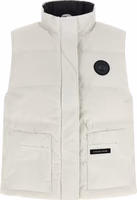 White Polyester Sleeveless Jacket 1