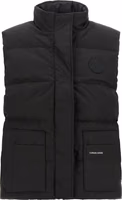 Black Polyester Sleeveless Jacket 1
