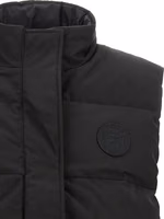 Black Polyester Sleeveless Jacket 3