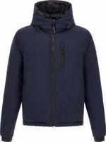 Blue Polyamide Full-Length Jacket 1