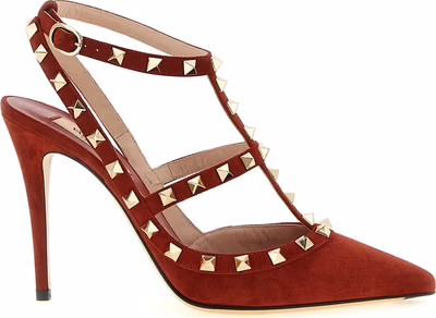 Red Calfskin High Heel Pumps