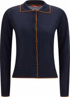 Blue Silk Cardigan 1