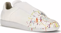 White Calf Leather Bos Taurus Low Top Sneakers 2