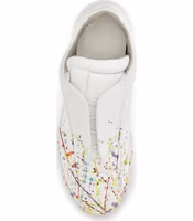 White Calf Leather Bos Taurus Low Top Sneakers 4