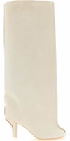 White Cowhide Over The Knee 1