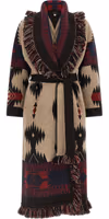 Multicolor Virgin Wool Coat 1