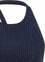 Blue Polyester Tank Tops 3