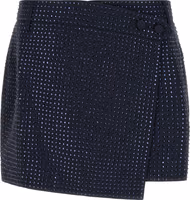 Blue Polyester Long Skirt 1