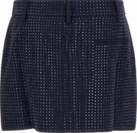 Blue Polyester Long Skirt 2