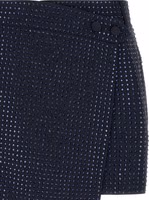 Blue Polyester Long Skirt 3