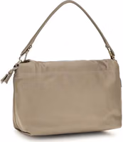 Beige Calf Leather Bos Taurus Shoulder Bag 3