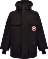 Black Polyester Parka 1