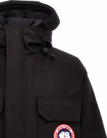 Black Polyester Parka 3