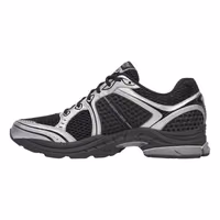 Black Synthetic Athletic Sneakers 5