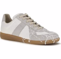 Gray Suede Leather Low Top Sneakers 2